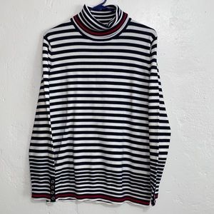 Tommy Hilfiger Striped turtleneck pullover sweater size XL
